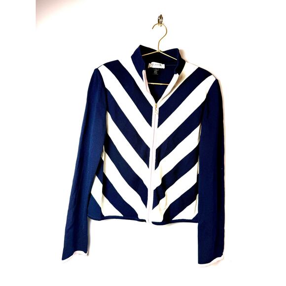 St. John collection zip up jacket cardigan size 12 - Picture 1 of 12